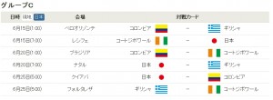ワールドカップ 試合 日本 日程