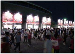 8月10日夜 肉フェス